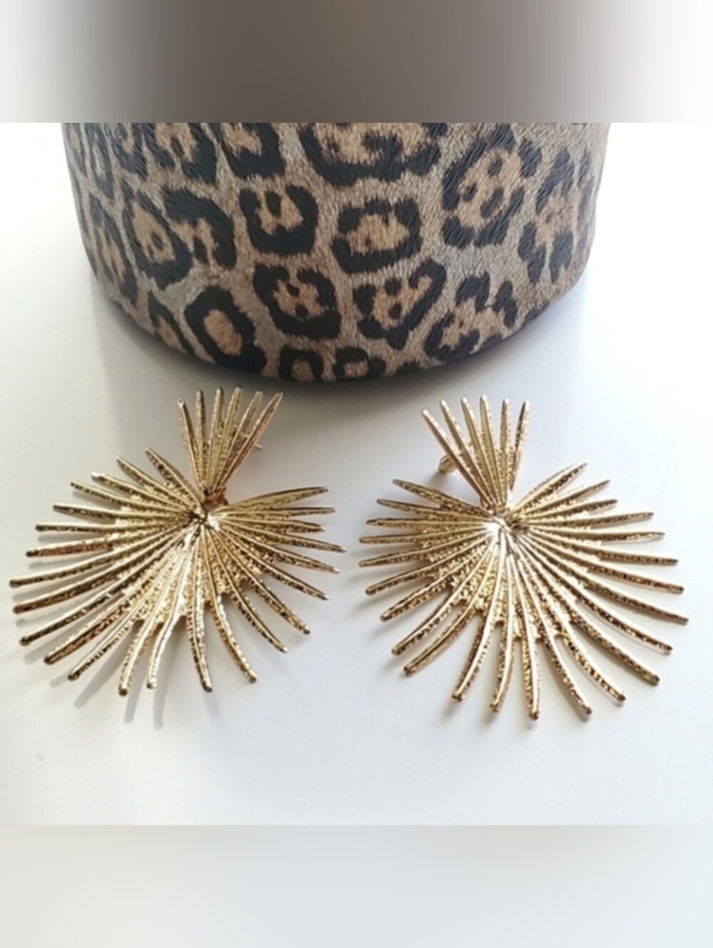 Boho Chic Sunburst Statement Earrings